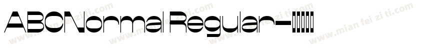 ABCNormal Regular字体转换